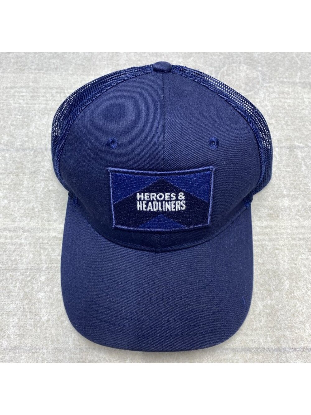 Military Veterans Heroes & Headliners Truckers Cap Strap Back Mesh Adjustable